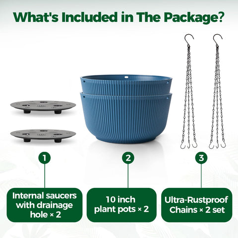 T4U indoor-outdoor hanging planter blends minimalist style with practical drainage.