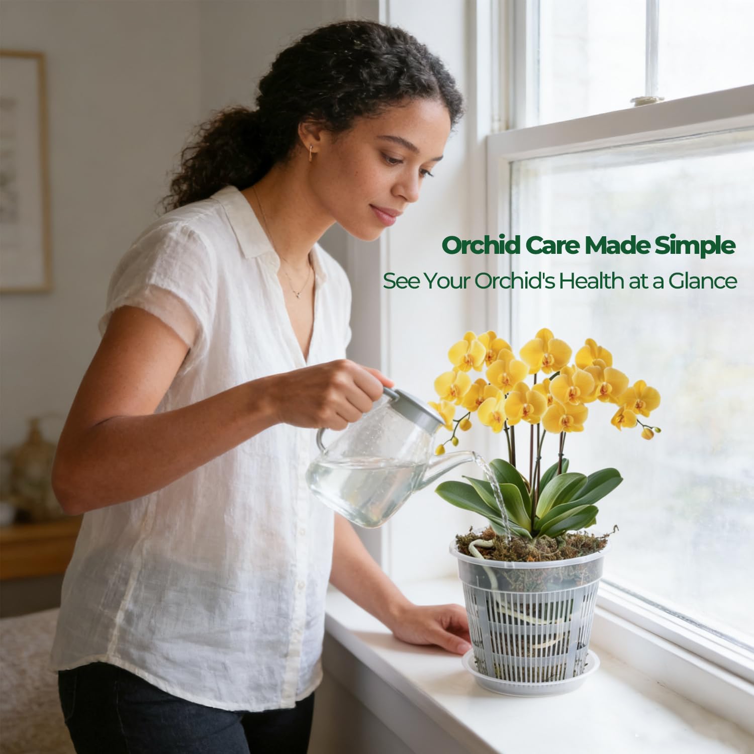 T4U orchid pot durable PP plastic construction