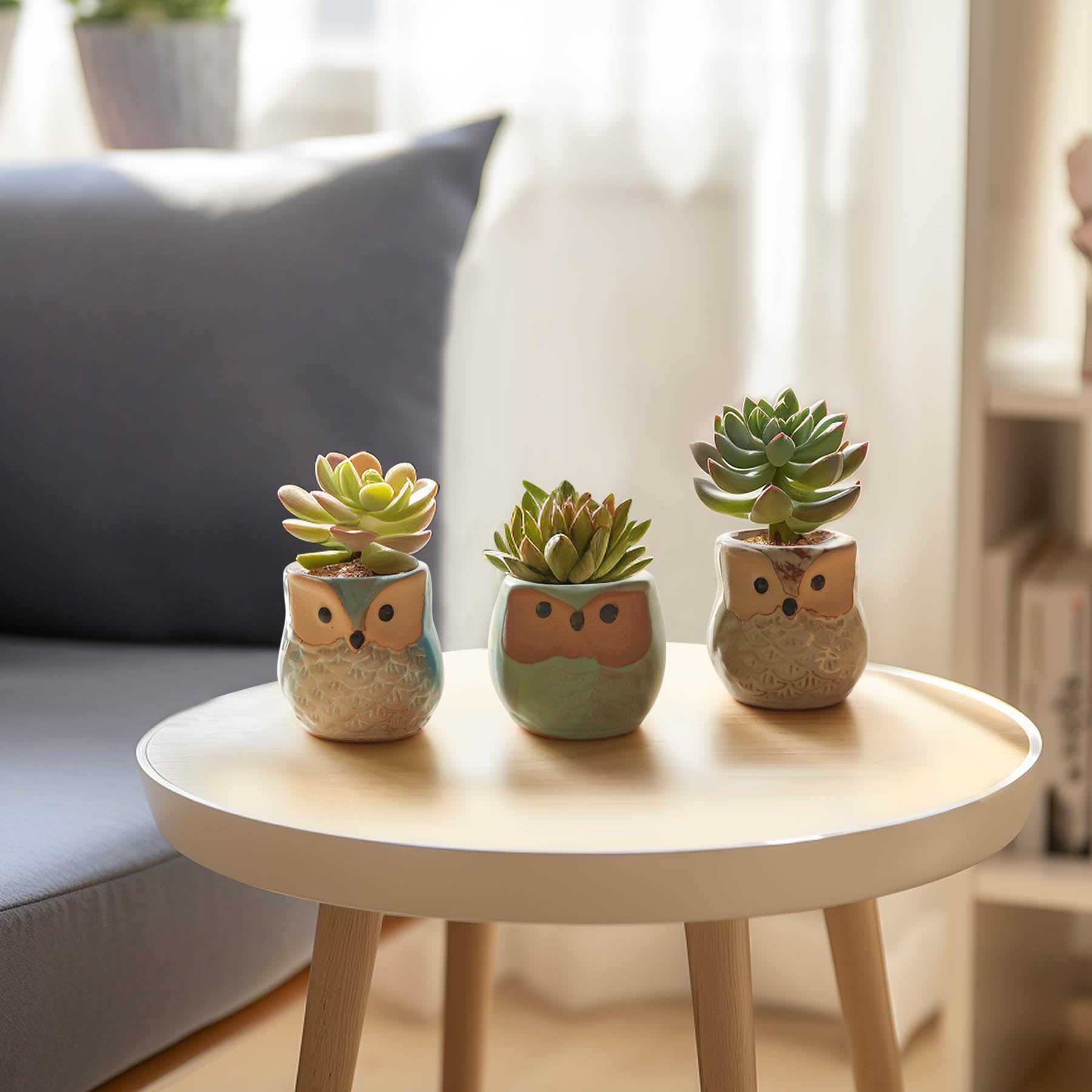 T4U owl-pattern motif C — compact decor for tight spaces.