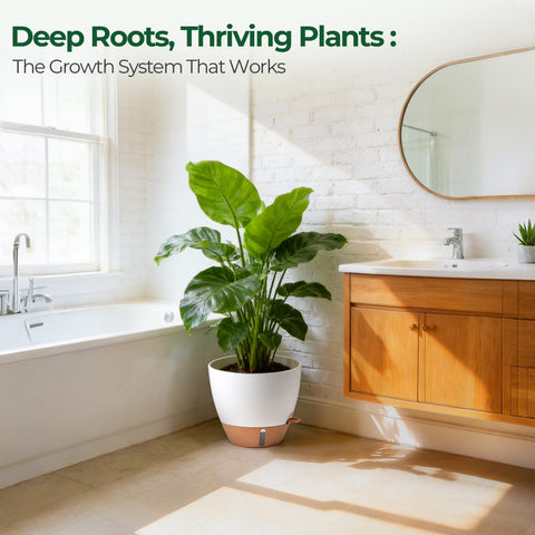 T4U 12-inch pot for Monstera or Rubber Plant