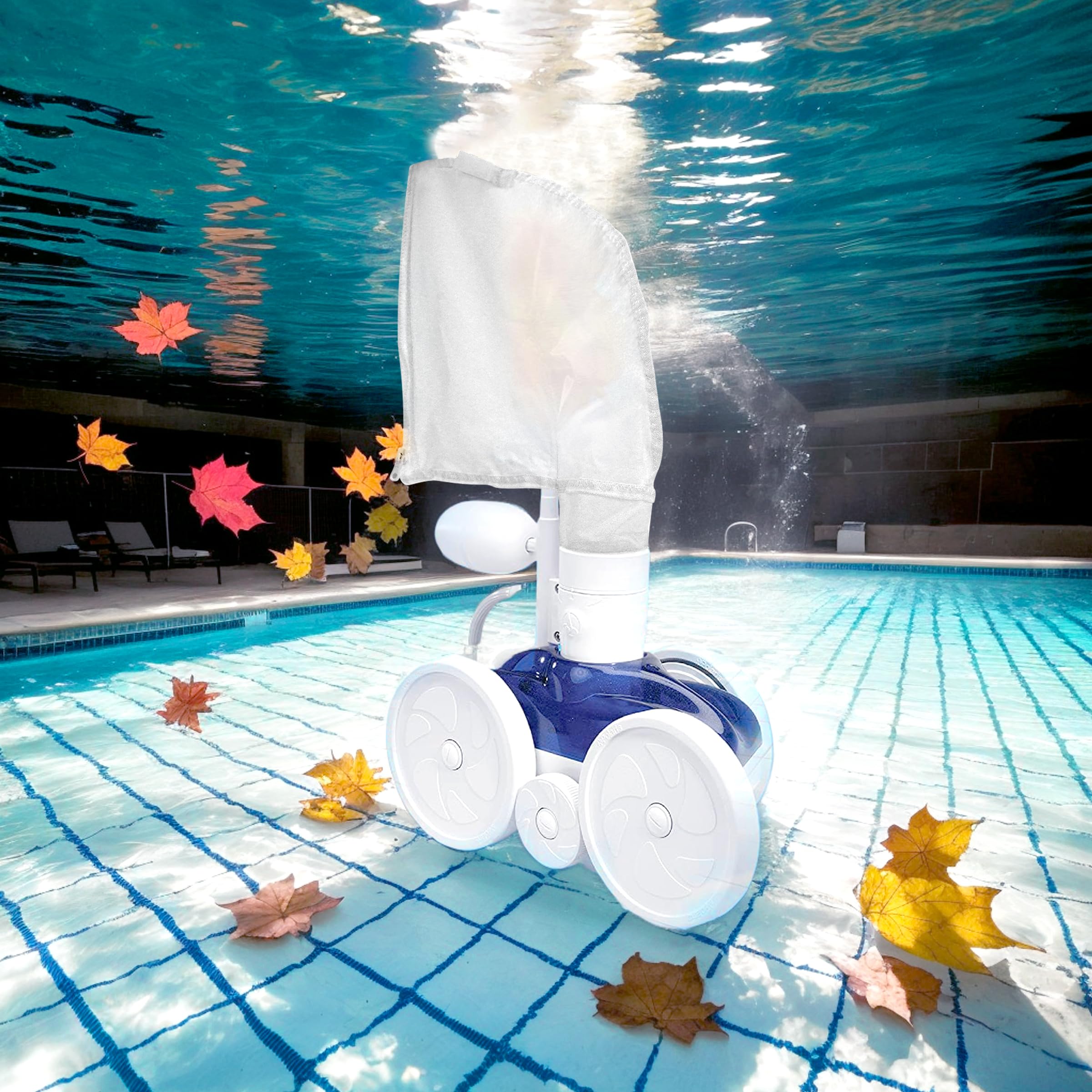 TaShow easy-install pool cleaner bag for quick setup.