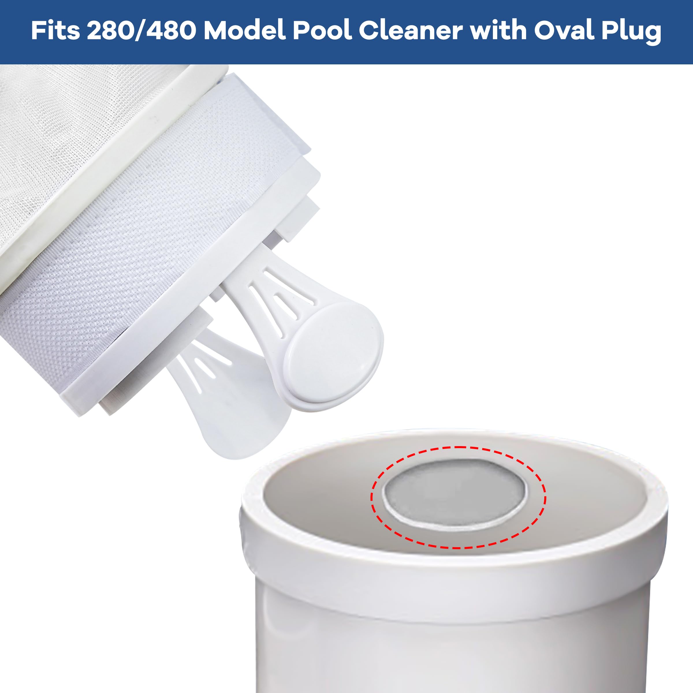 TaShow nylon mesh pool vacuum bag for durable debris capture.