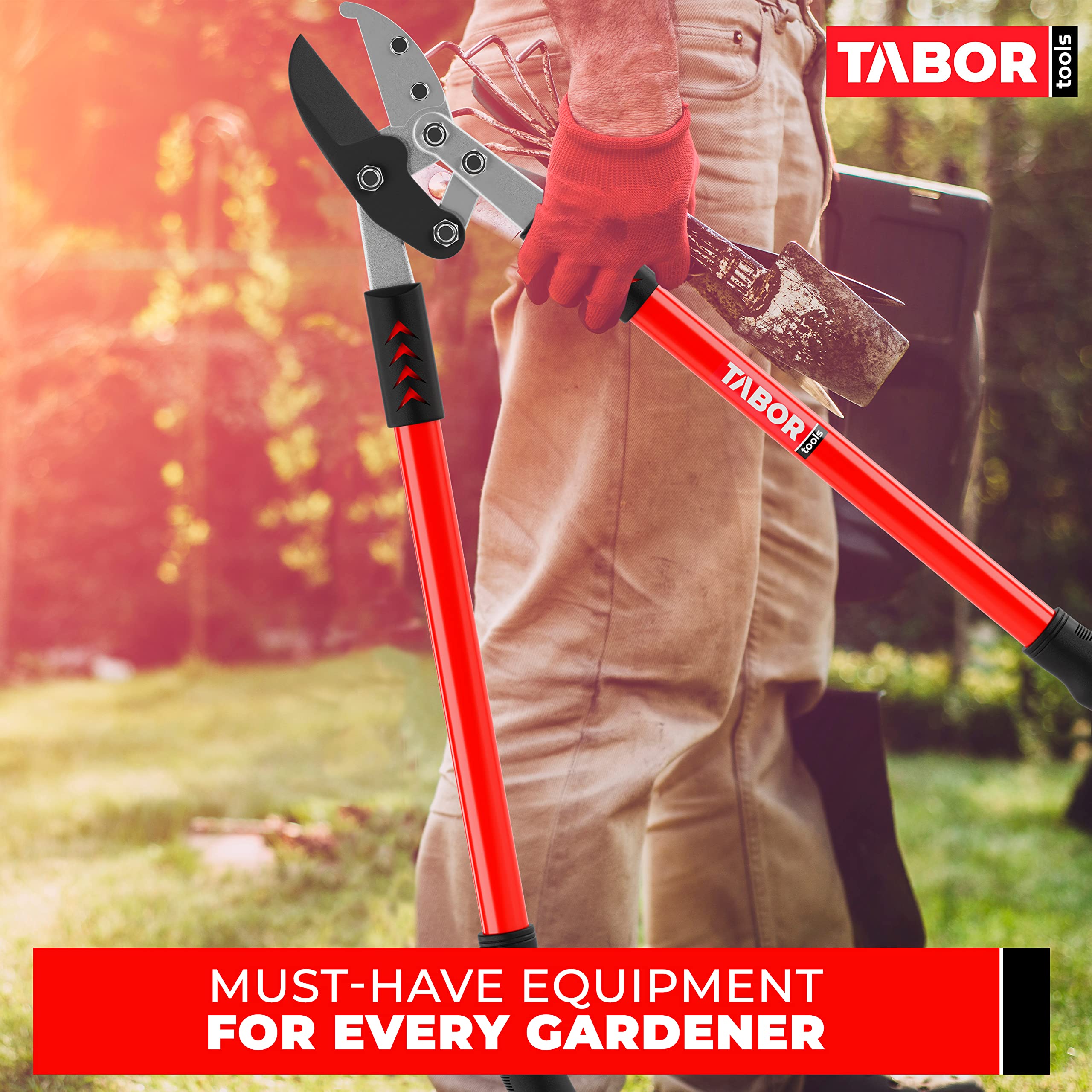 TABOR TOOLS GG12A 2-inch cutting capacity enables precise removal of thick limbs.