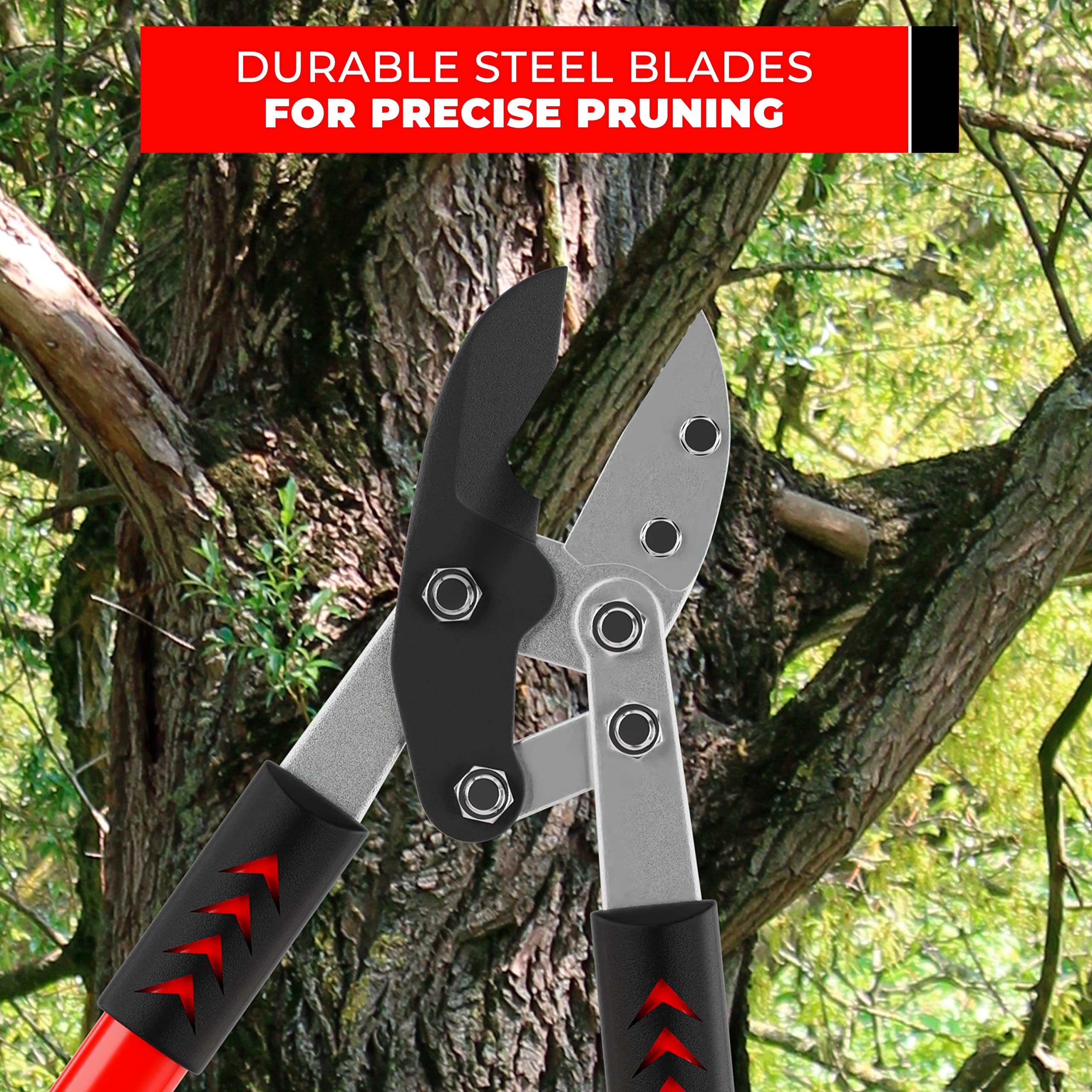 TABOR TOOLS GG12A 76 cm length delivers extra reach for overhead branches.