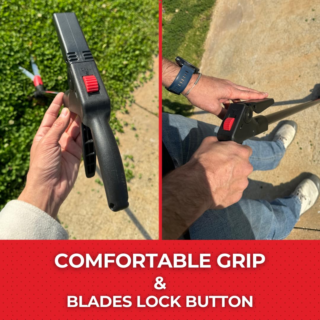 TABOR TOOLS GS01A 38-inch handle reduces back strain during trimming.