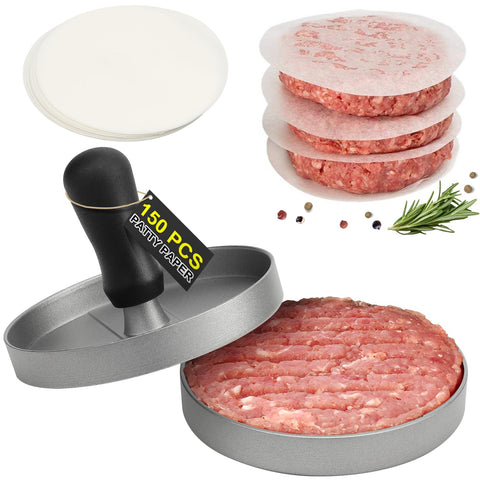 TACGEA burger press full assembly with even patty formation.