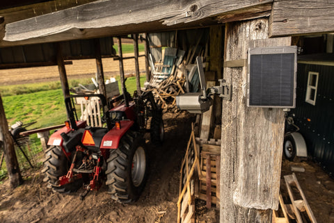 TACTACAM Defend solar panel night backup ensures camera operation after sunset.