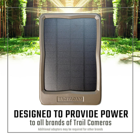 TACTACAM Reveal panel with integrated battery for offline charging.