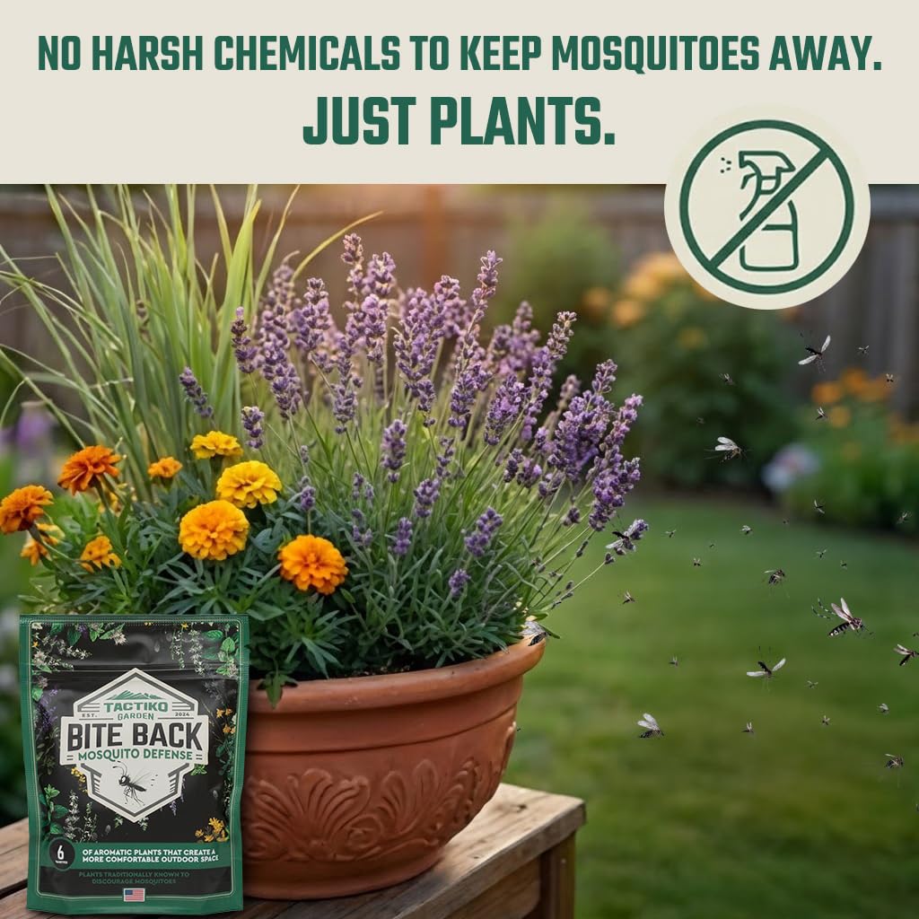 Tactiko Garden lemongrass seed packet for fresh herbs and outdoor vibes.