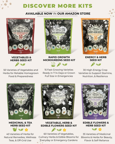Tactiko Survival seed kit makes a thoughtful gift for garden lovers and curious kids.