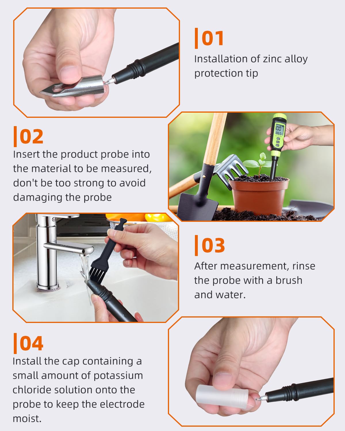 Tadeto zinc alloy protective tip guards the electrode in tough tests