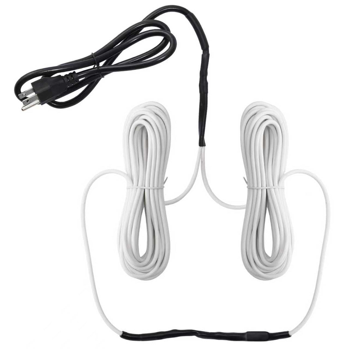 TAFALAA 205W soil heating cable installation view showing flexible wiring for even warmth