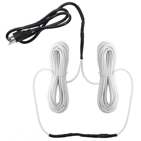TAFALAA 205W soil heating cable installation view showing flexible wiring for even warmth