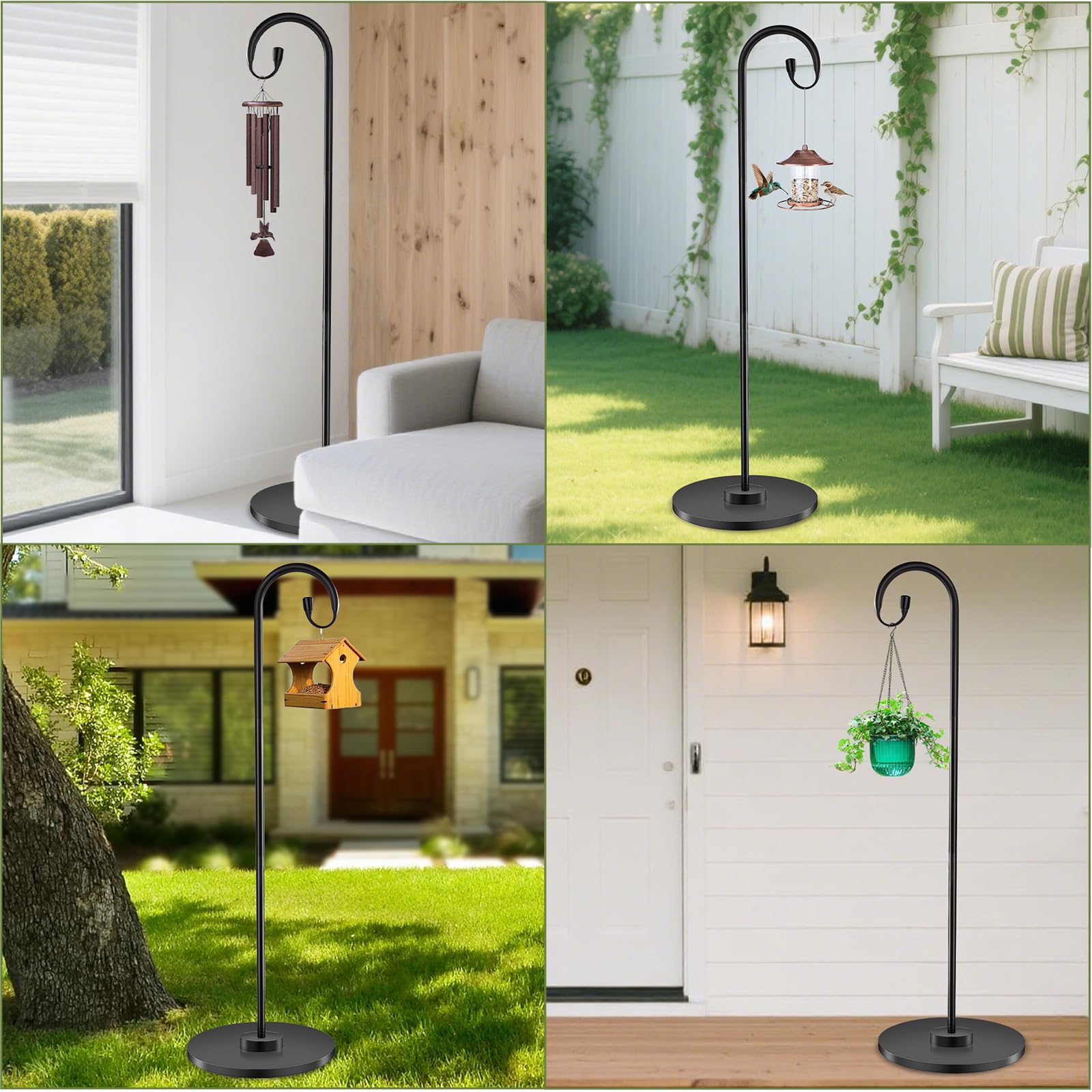 TAGEPUJIE bird feeder and lantern setup along a garden path.