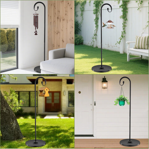 TAGEPUJIE bird feeder and lantern setup along a garden path.