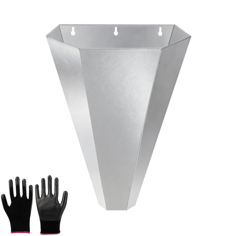 TAGEPUJIE chicken cone in galvanized steel designed for durable poultry handling up to 15 pounds