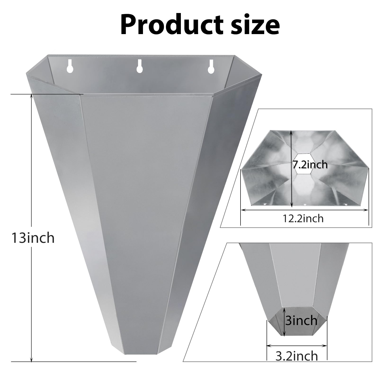 TAGEPUJIE chicken cone with rolled-edge funnel for safer bird handling