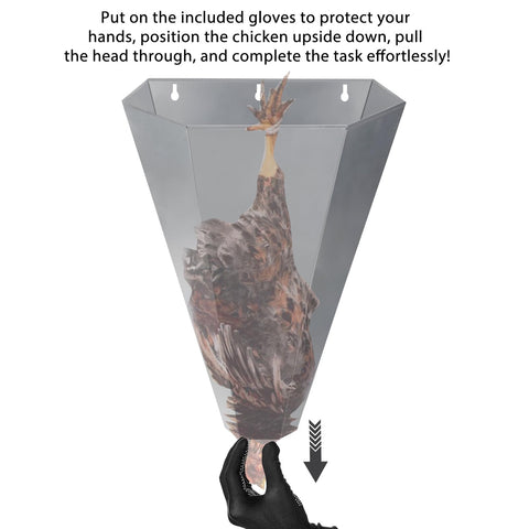 TAGEPUJIE safety gloves included with the poultry cone