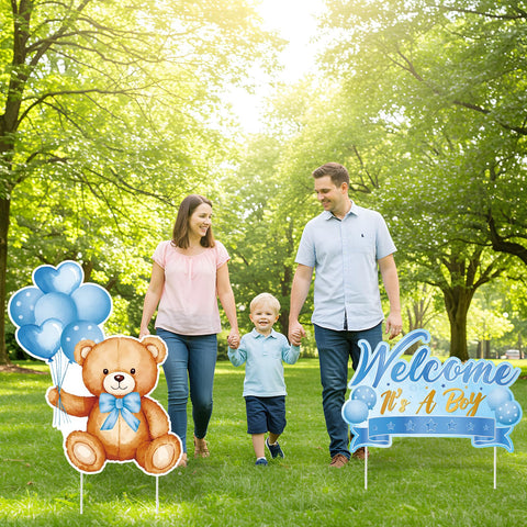 TagreSpike outdoor party yard sign stands firmly with included stakes.