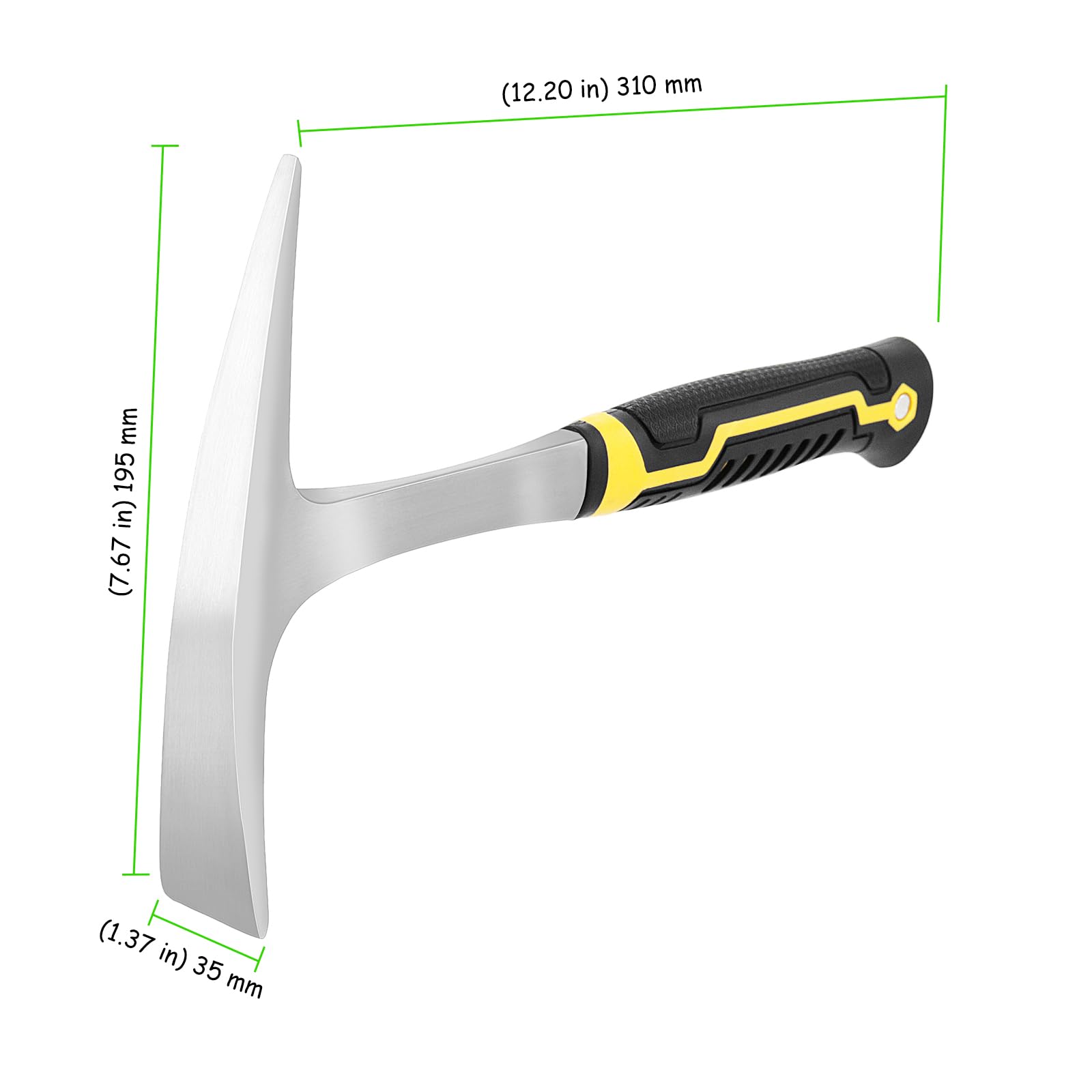 TAICHEUT pointed head rock breaker for stone removal.