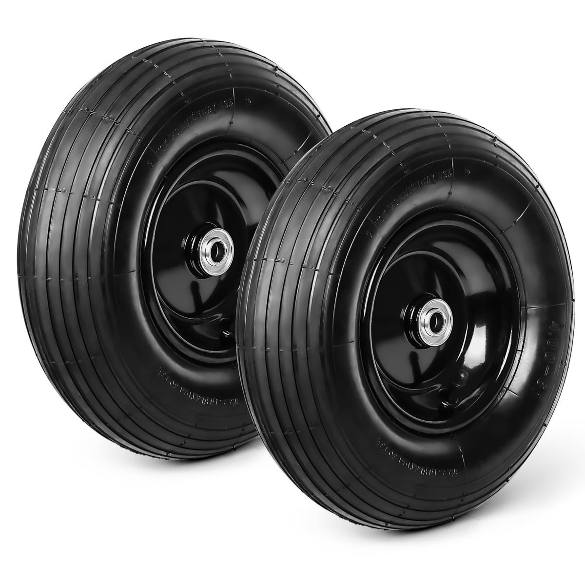 Taifa 13 inch pneumatic tire with side view and 5/8 bore, ideal for smoother cart rides.