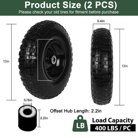 Taifa 13-inch solid tire hand truck provides steady traction and maintenance-free operation.