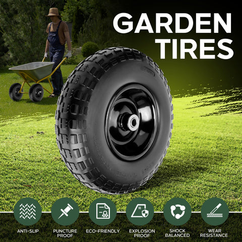 Taifa 13-inch solid tire trolley offers durability and vibration damping during transport.