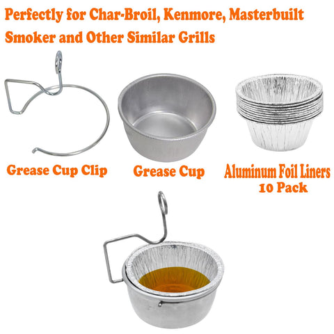 TAILGRILLER grease cup liners simplify cleanup after grilling