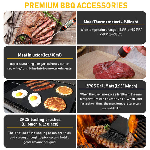 Taimasi eight corn holders for easy corn on the cob grilling
