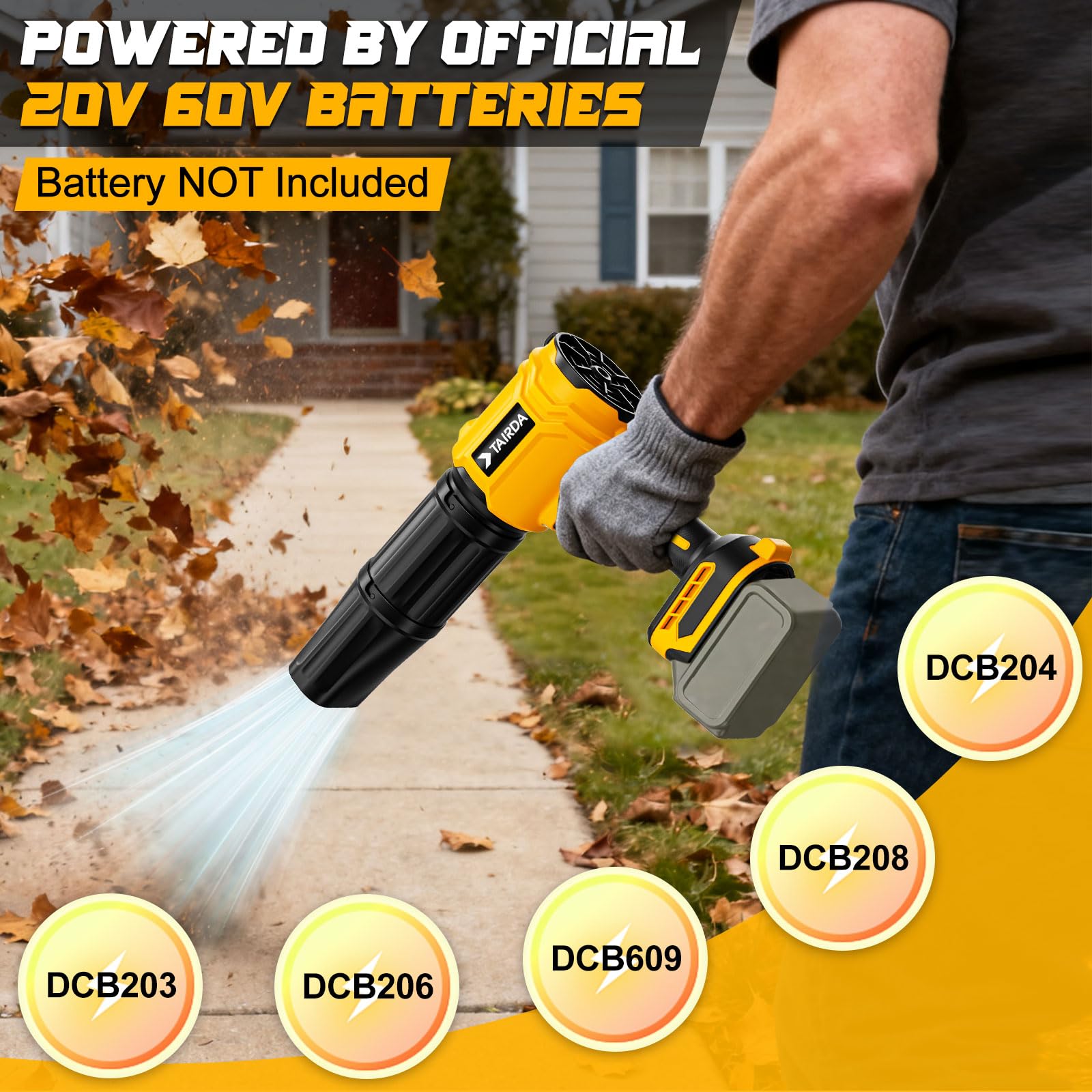 TAIRDA blower turbo jet delivers high airflow for fast debris removal