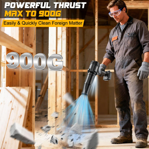 Lightweight TAIRDA blower designed for one-handed operation anywhere.