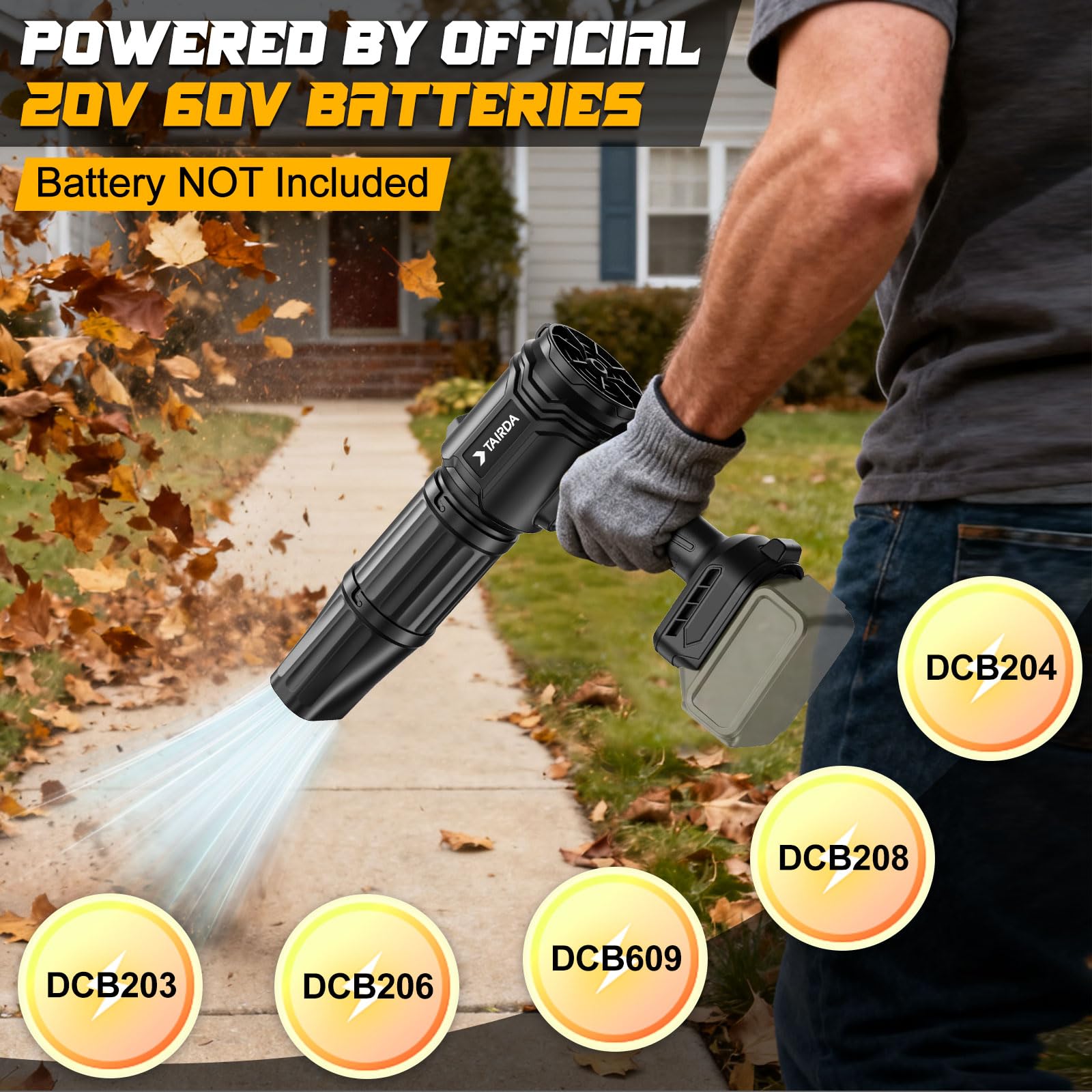 TAIRDA mini turbo jet nozzle concentrates airflow for precise cleanup.