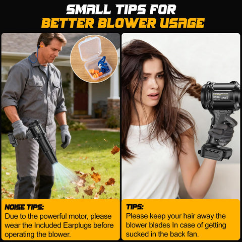 Safety reminder: keep hair away from the back fan.