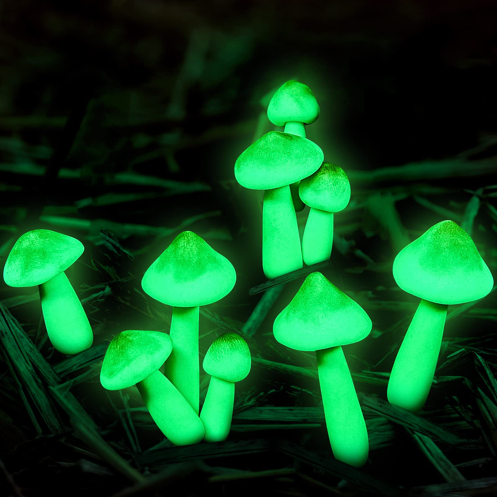 Taiyin deck and pool mushrooms add overnight charm after dark