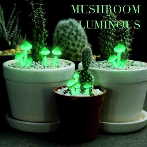 Taiyin miniature mushroom lights provide safe decorative illumination for terrariums and holiday displays