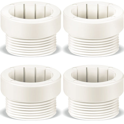 Taiyin pool umbrella stabilizer sleeve closeup shows white durable plastic.
