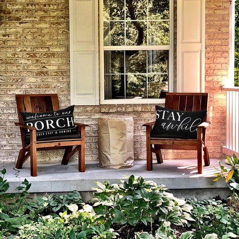TAJWE patio furniture cushion cover protects cushions with weather-ready style