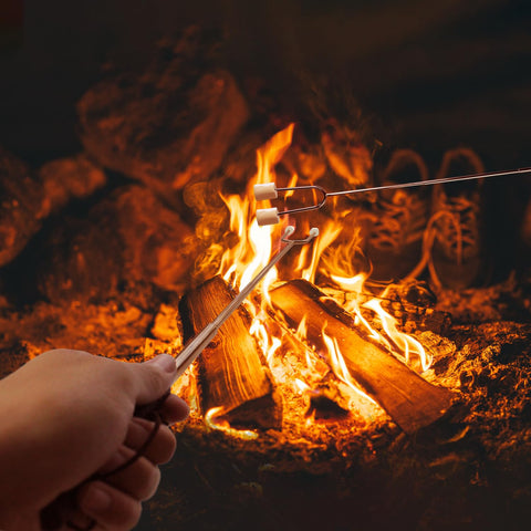 Takelong large-prong tips for marshmallows, sausages, and peppers