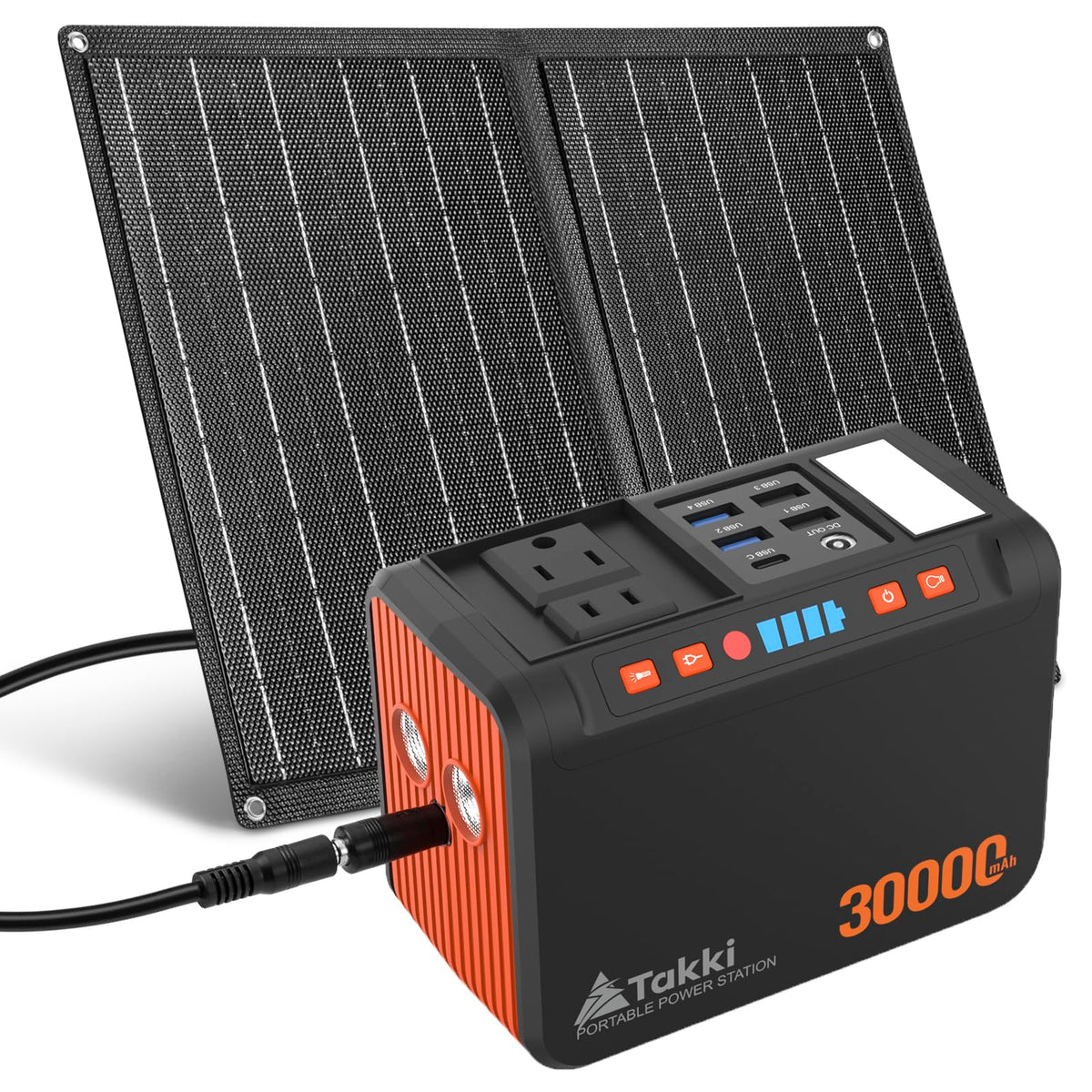 Takki 111Wh portable solar generator powers devices on the go