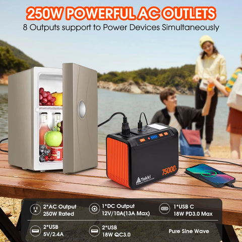 Takki 40W foldable panel setup enables quick solar charging on the go.