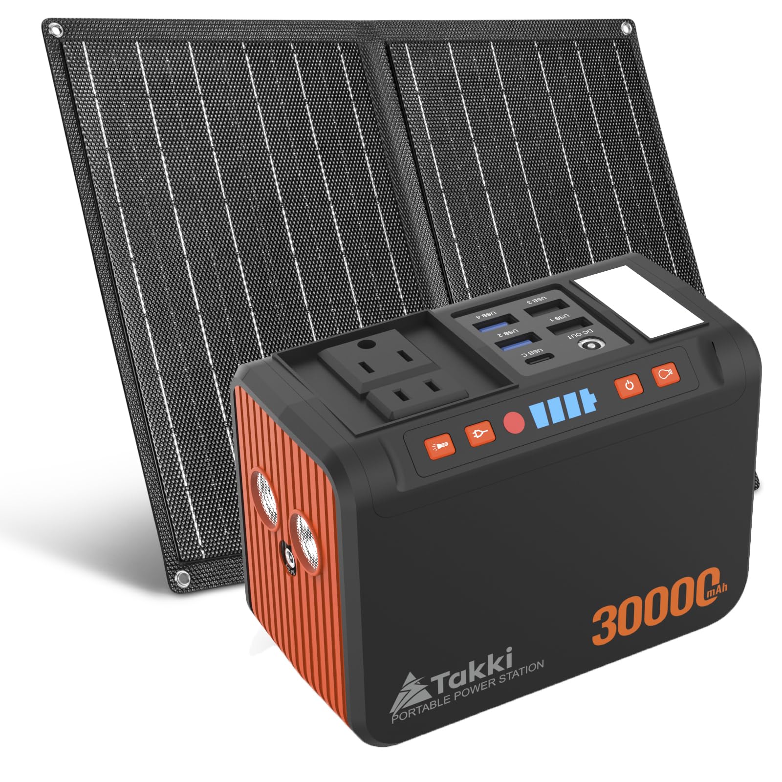 Takki included accessories box with adapters and cables