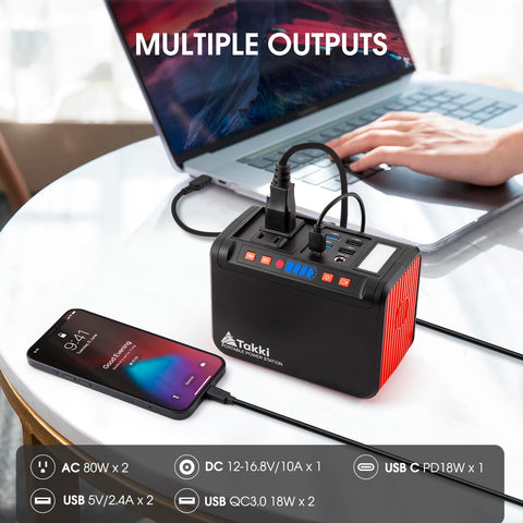Takki S81Max panel unfolded under sun for charging