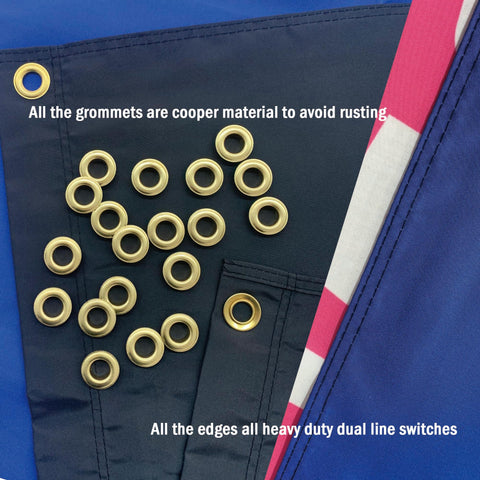 TAKurPIK Stay Strapped flag reinforced edges prevent fraying over time.