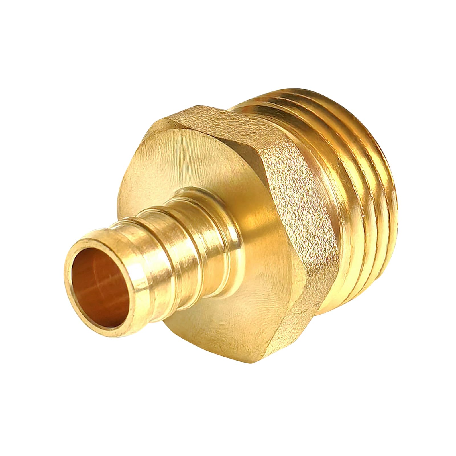 TALEGEN brass PEX fitting close-up demonstrates high-temp durability.