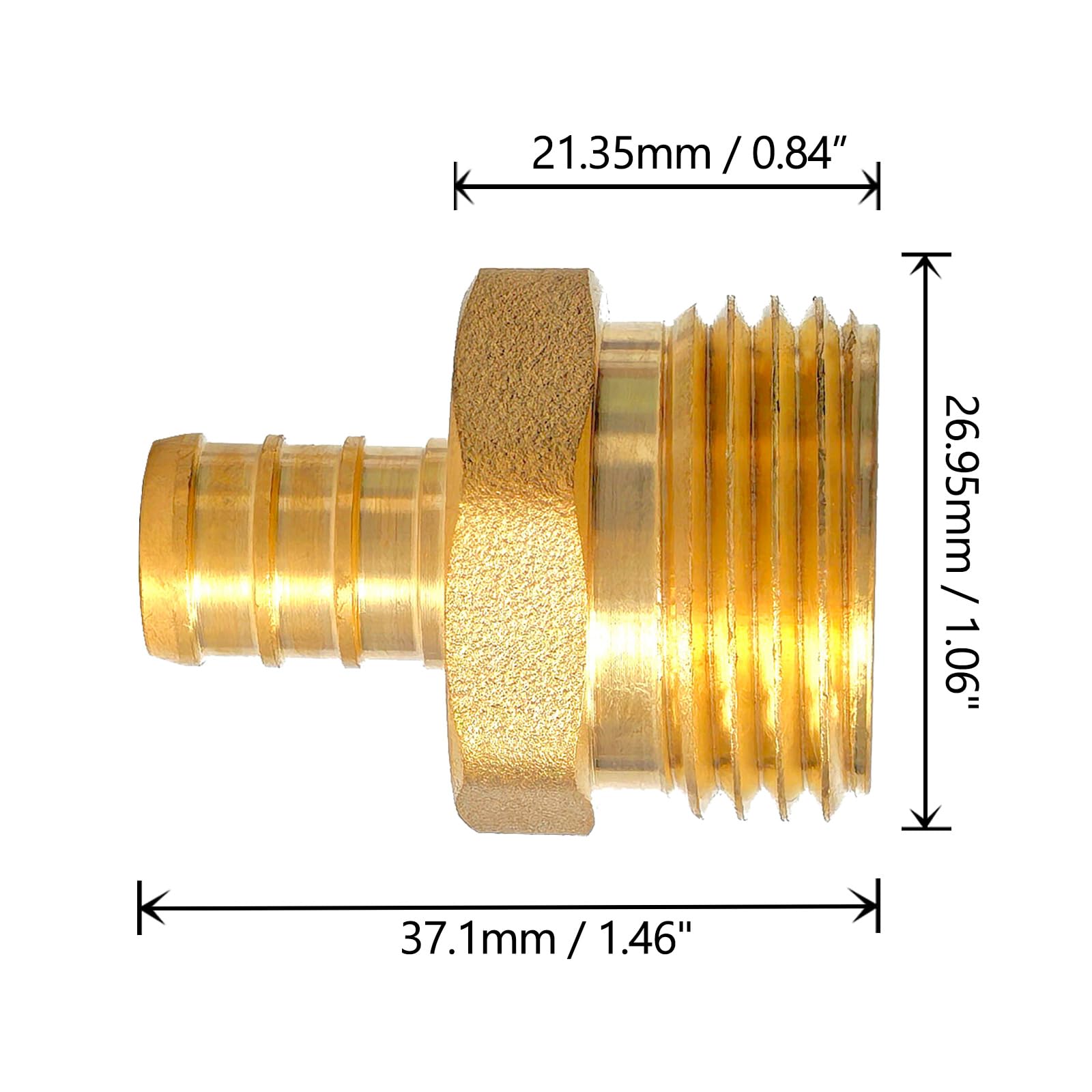 TALEGEN garden-hose-adapter brass image for seamless irrigation setup.