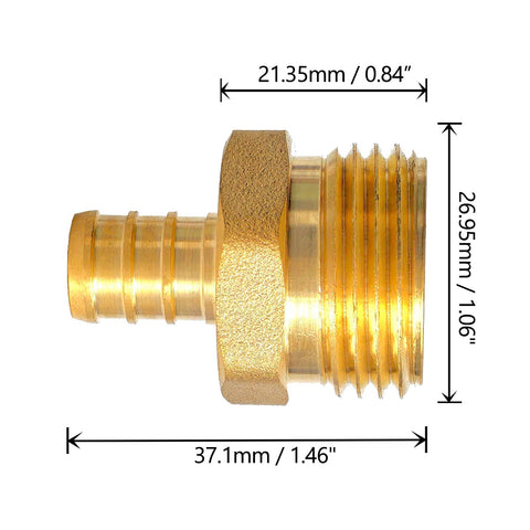 TALEGEN garden-hose-adapter brass image for seamless irrigation setup.
