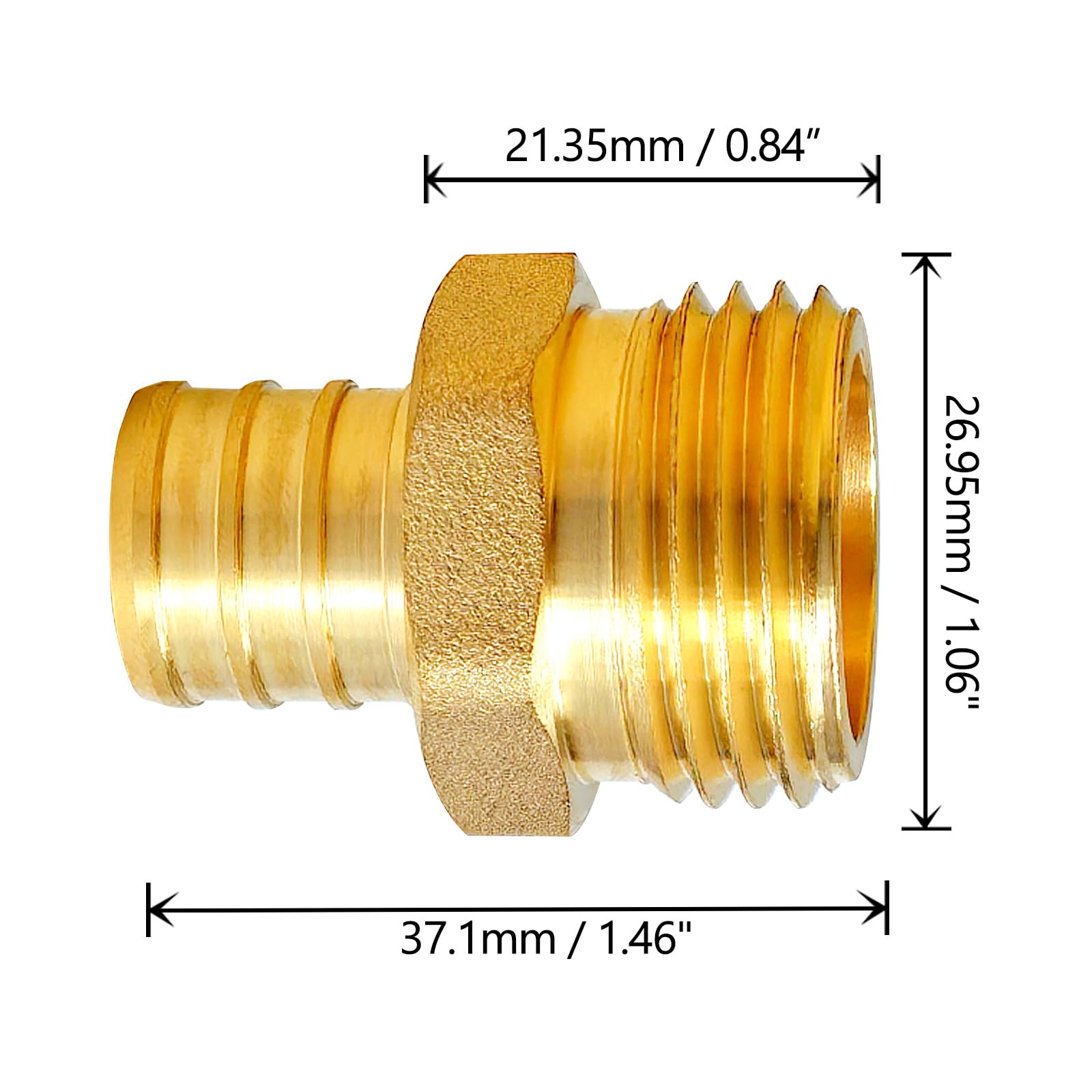 TALEGEN garden hose adapter for irrigation applications.