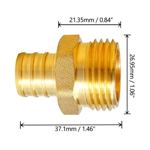 TALEGEN garden hose adapter for irrigation applications.
