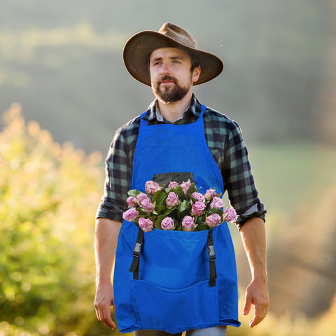 Talkson Gardening Apron adjustable waist strap fits a wide range of sizes