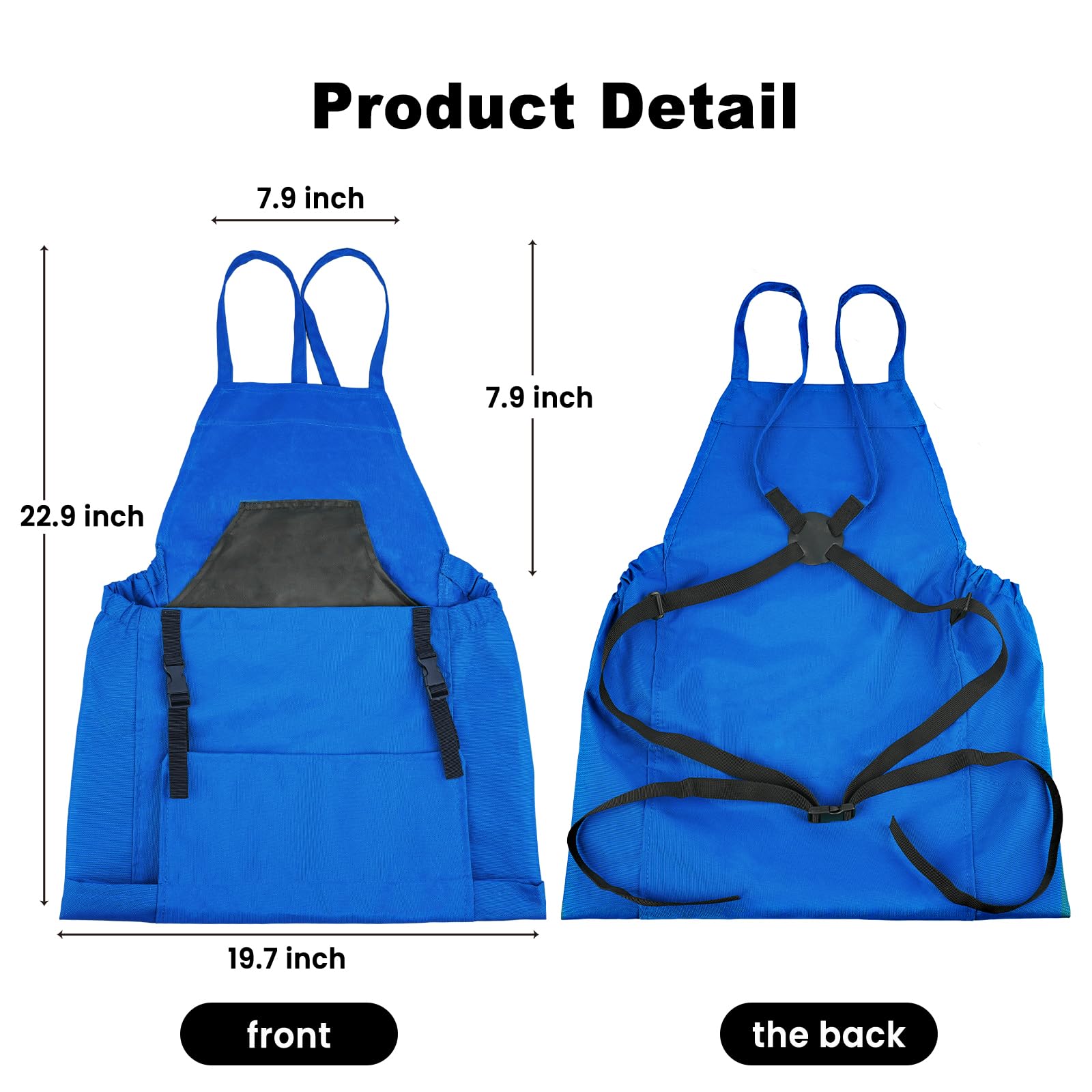 Talkson Gardening Apron quick-release pocket enabling hands-free unloading during harvest